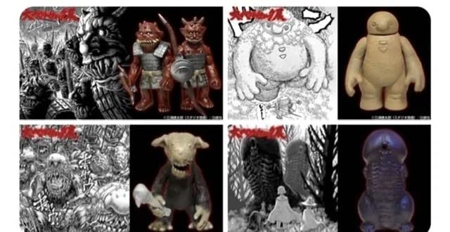 Amazon.co.jp: ベルセルク展 ソフビ コンプセット ガッツ ゾッド